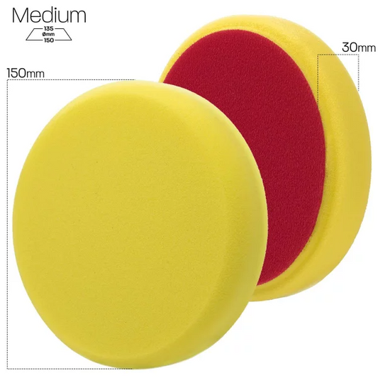 Menzerna Medium Cut Pad Standard - gelb 150 mm - P150M