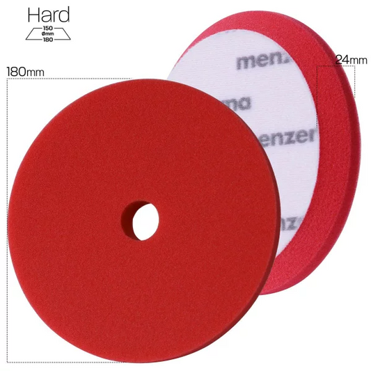 Menzerna Heavy Cut Premium Pad - 180 mm - rot (hart)