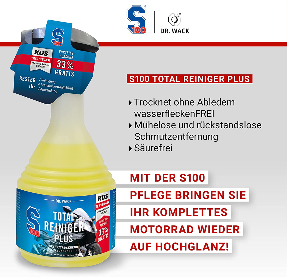 Dr. Wack S100 Total Reiniger Plus 750ml Detailbild