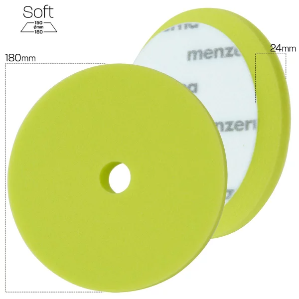 Menzerna Soft Cut Premium Pad - 180 mm - grün (weich)