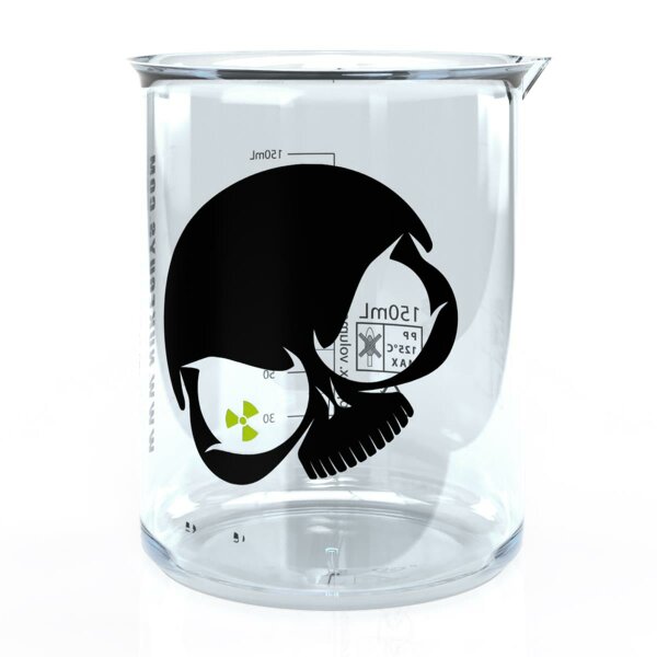 Griffin Messbecher 150 ml PP - Nuke Guys Skull 2 farbig