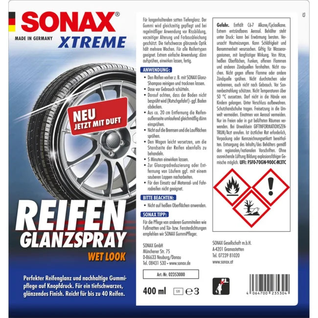 SONAX Xtreme Reifen Glanz Spray - 400 ml