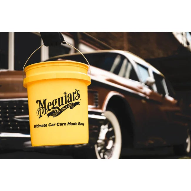 Auto Waschset - Meguiar's Wash & Wax Autoshampoo 473 ml + Eimer 5GAL + Mikrofaser