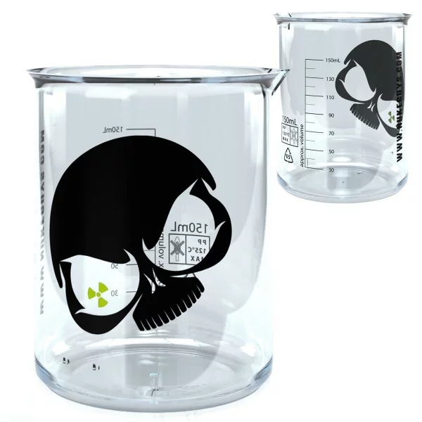 Griffin Messbecher 150 ml PP - Nuke Guys Skull 2 farbig
