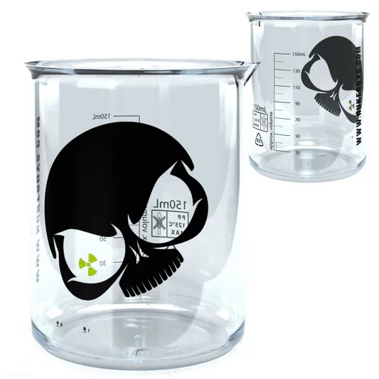 Griffin Messbecher 150 ml PP - Nuke Guys Skull 2 farbig