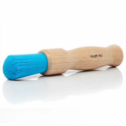 ValetPRO Chemical Resistant Brush mit Holzgriff Chemie resistente Felgen Pinsel