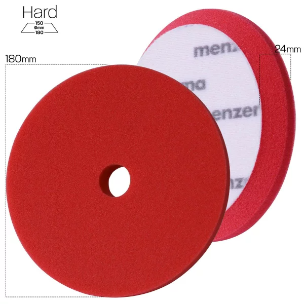 Menzerna Heavy Cut Premium Pad - 180 mm - rot (hart)