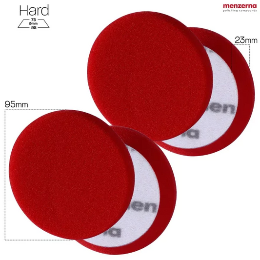 Menzerna Heavy Cut Foam Pad PREMIUM - 95 mm/3,5" - rot - 2 Stück