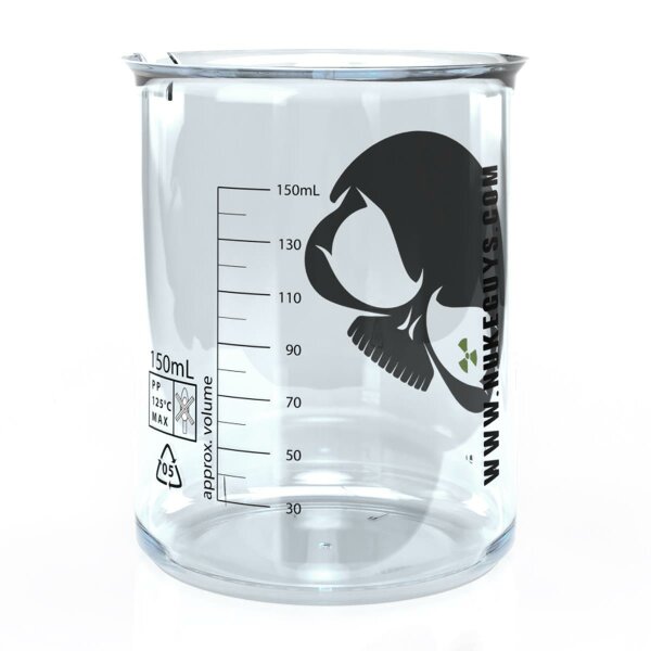 Griffin Messbecher 150 ml PP - Nuke Guys Skull 2 farbig