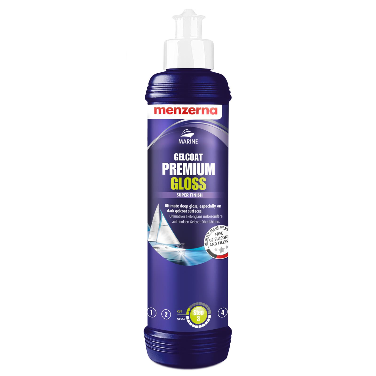 Menzerna Gelcoat Premium Gloss Bootpolitur 250ml