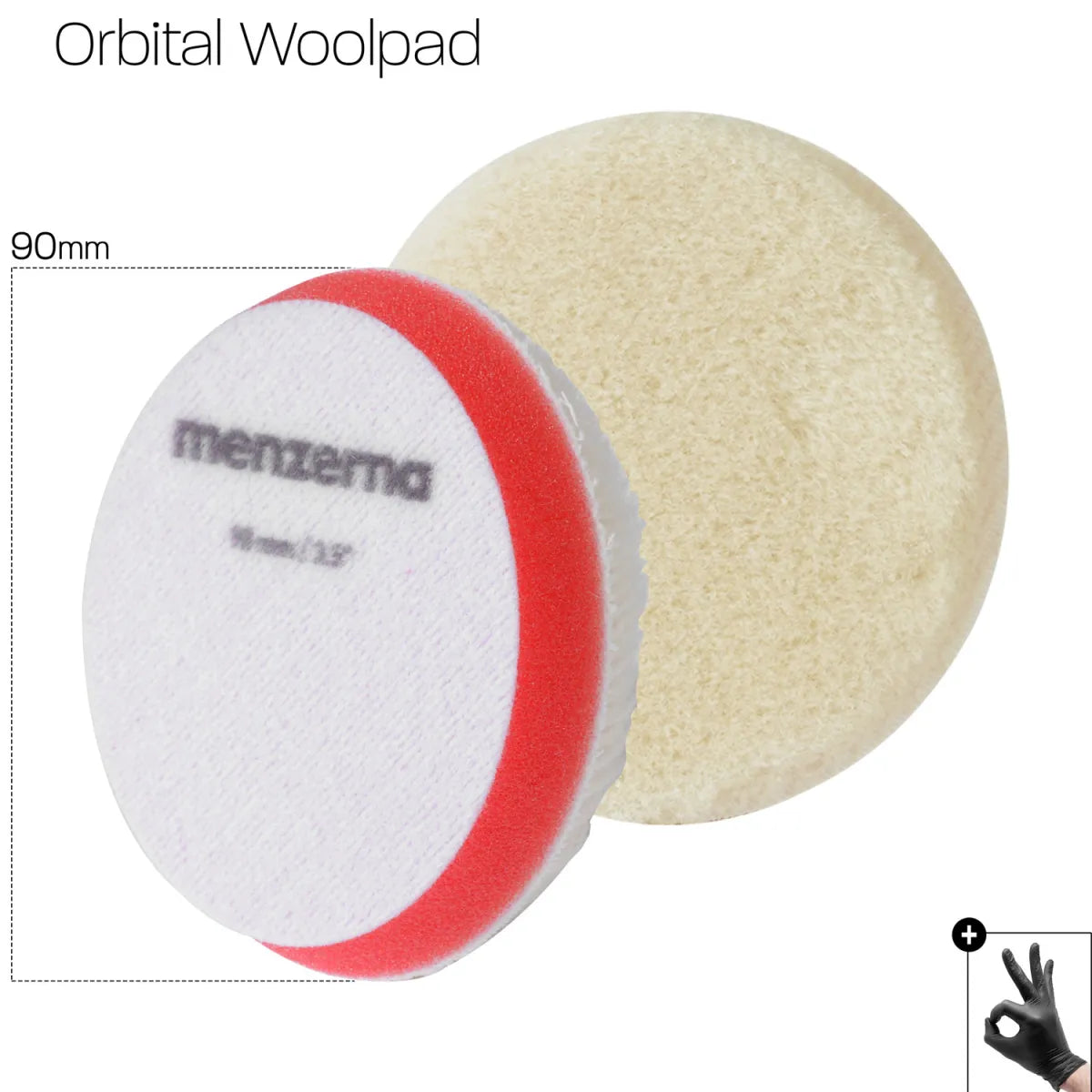 Menzerna Premium Orbital Wool Pad 90mm/3,5"