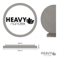Nanolex Profi Polierschwamm Polish Pad, 145x13x125 mm, Hard, Grau, x3