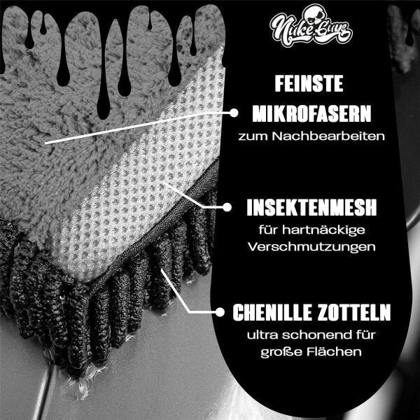 Nuke Guys - 3 Way Wonder - Mikrofaser Waschandschuh