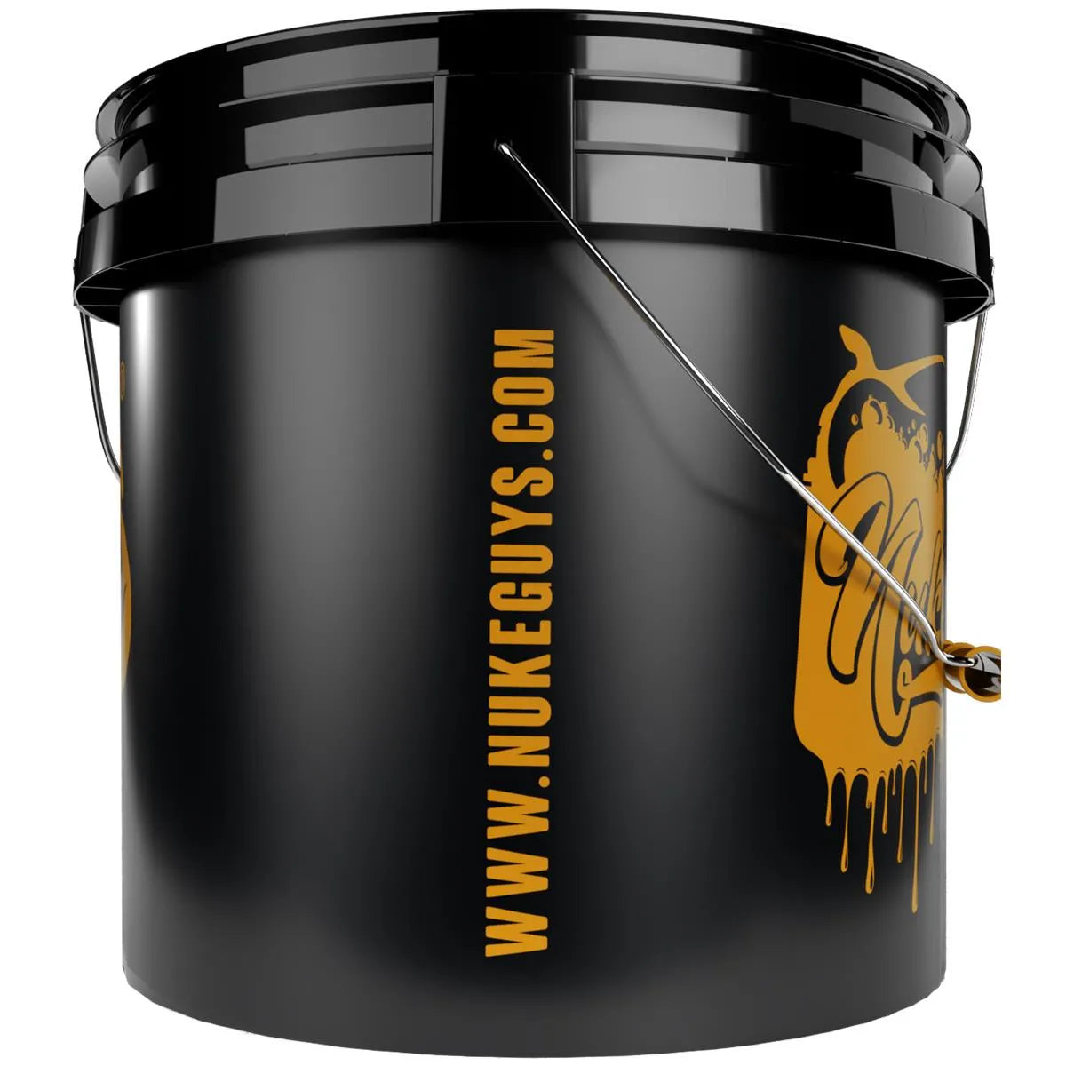 Nuke Guys Golden Bucket Set - GritGuard Wascheimer 3,5 Gallonen und GritGuard Eimereinsatz in Gold