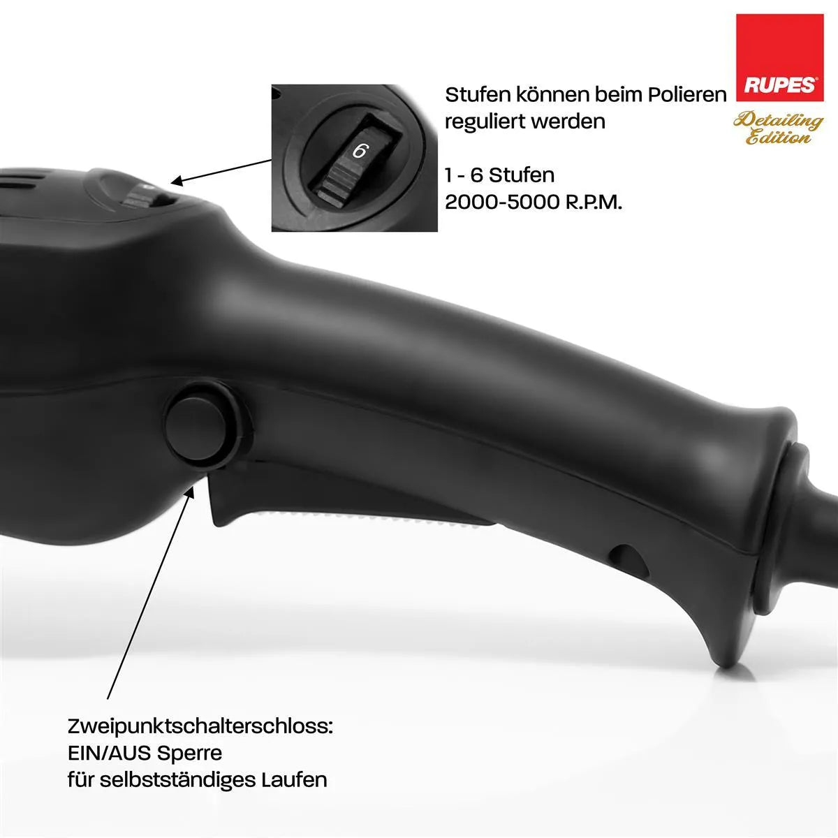 Rupes BigFoot LHR 15 ES Exzenter Poliermaschine