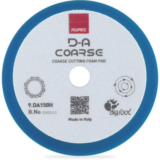 Rupes BigFoot D-A Polierschwamm Coarse Blau 130-150mm