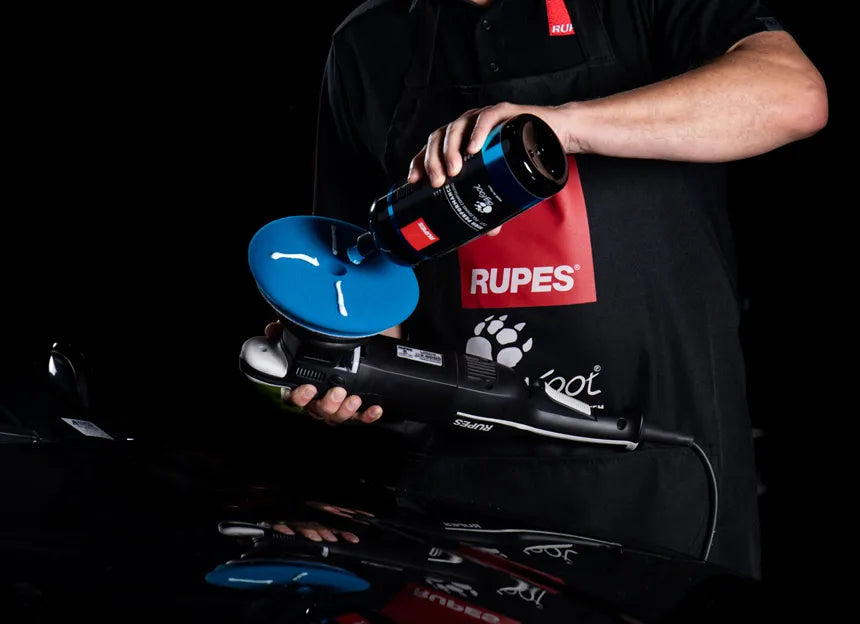 Rupes BigFoot D-A Polierschwamm Coarse Blau 130-150mm