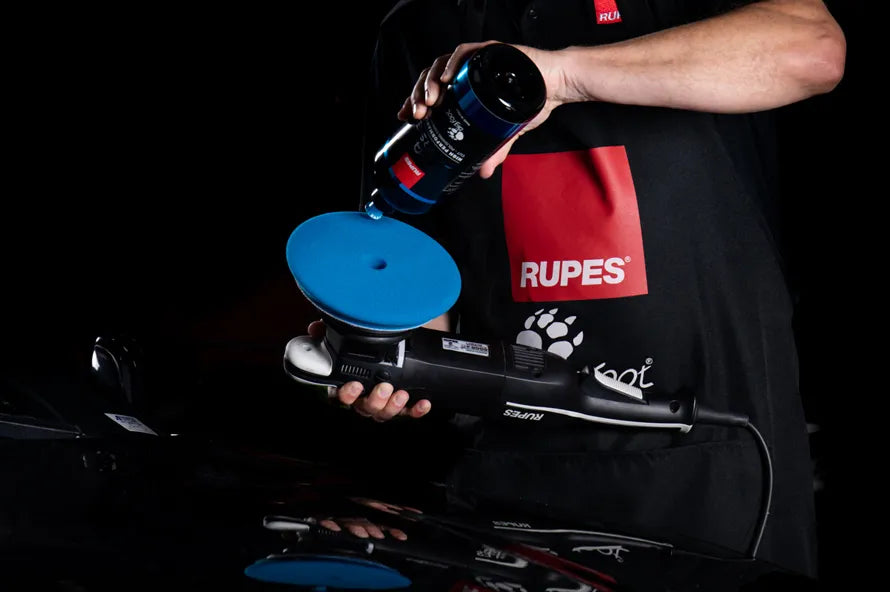 Rupes BigFoot D-A Polierschwamm Coarse Blau 130-150mm