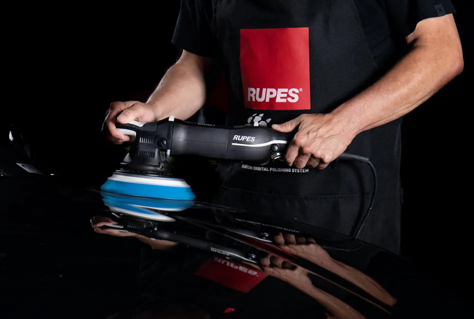 Rupes BigFoot D-A Polierschwamm Coarse Blau 130-150mm
