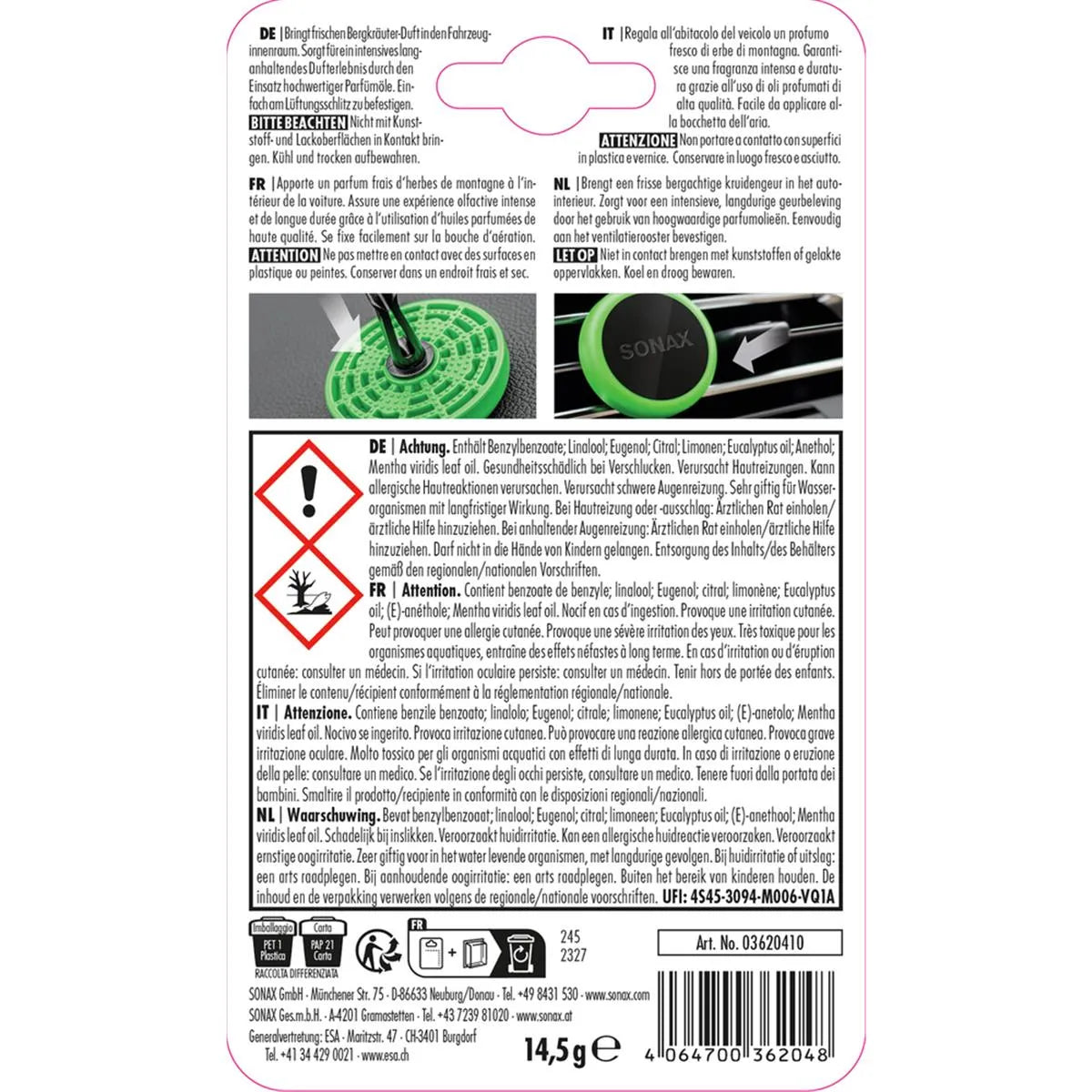 Sonax Air Freshener  AlmSommer