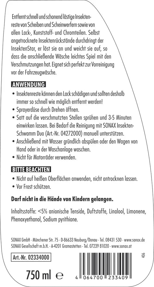 SONAX InsektenStar 750 ml