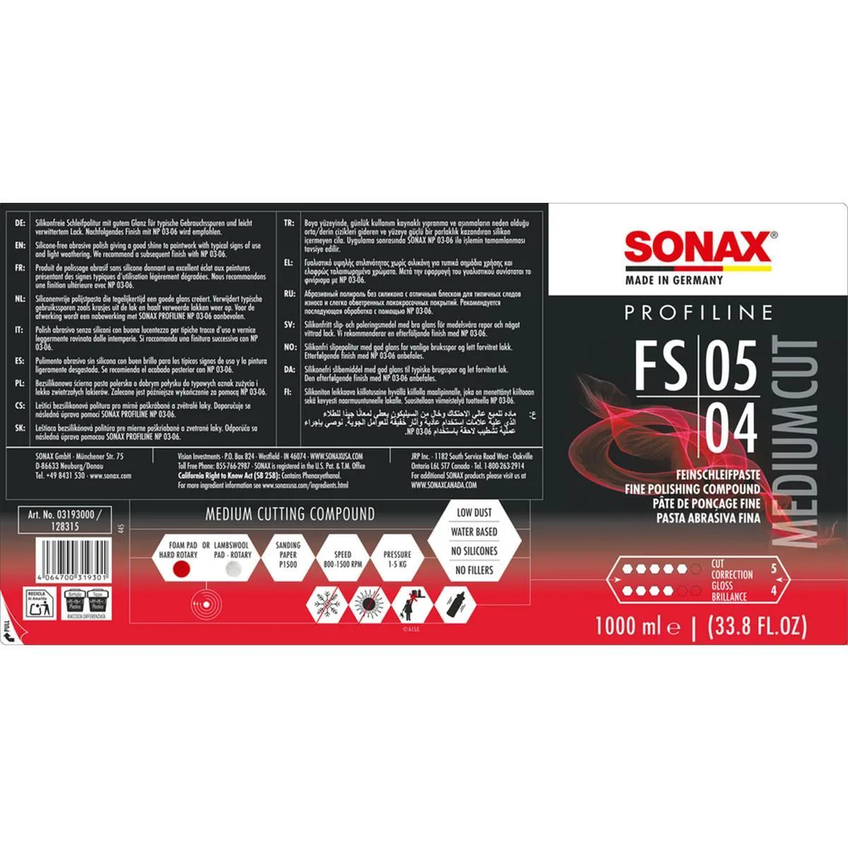 SONAX PL FS 05-04 Fein Schleif Paste