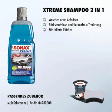 SONAX Xtreme Shampoo 2in1 - Autoshampoo - 1L