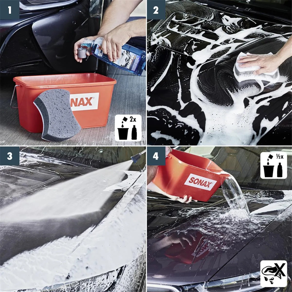 SONAX Xtreme Shampoo 2in1 - Autoshampoo - 1L